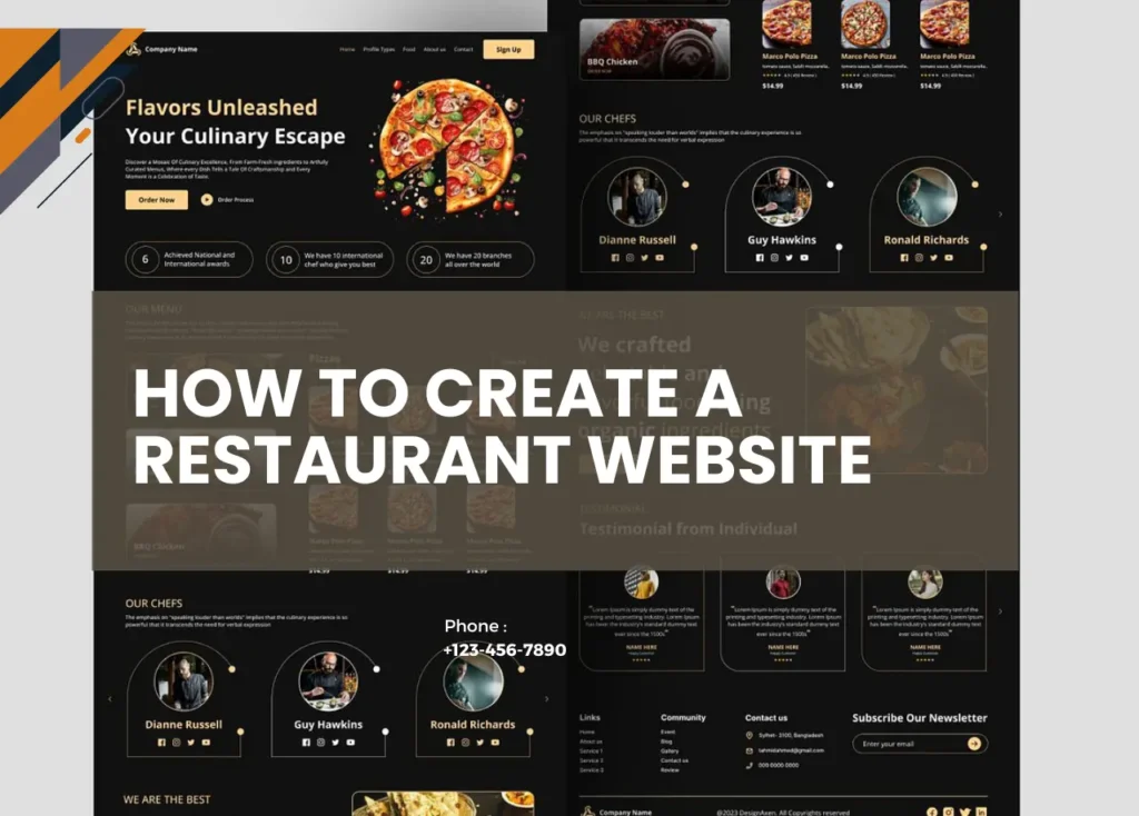 How to create restaurant website