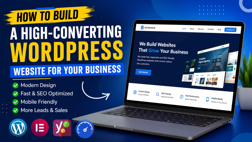 High converting WordPress website design example