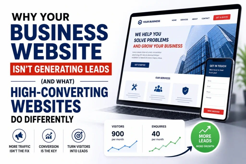 why business website does not generates leads