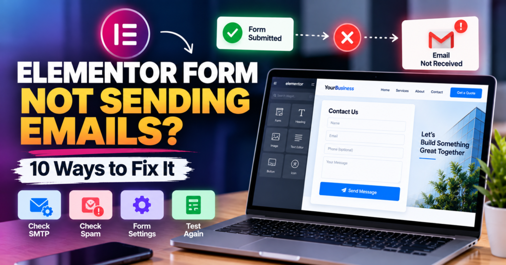 Elementor Form Not Sending Emails? 10 Fixes